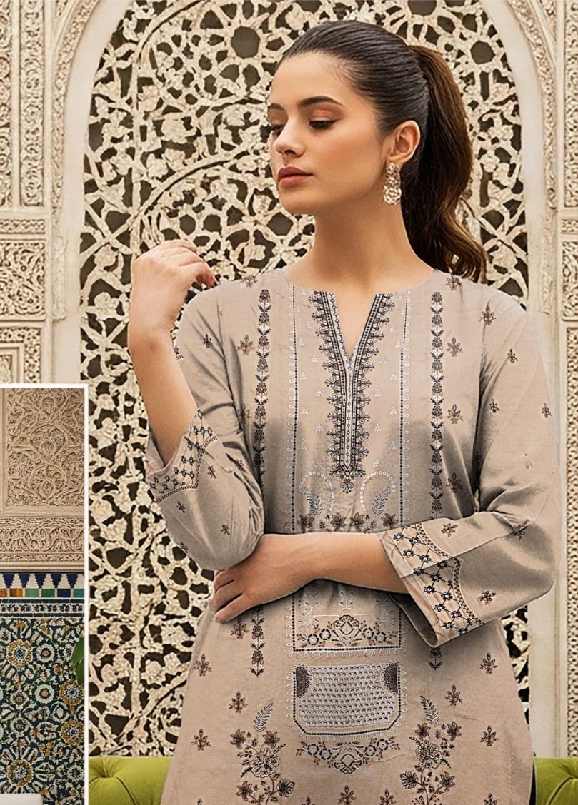 Minha MOST DEMANDING EDITION*03PCS UNSTITCHED SUIT
