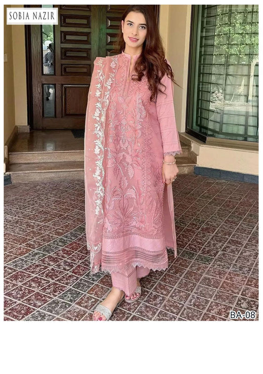 sobia nazir🟡 *FABRIC*LAWN 90/70*3pc