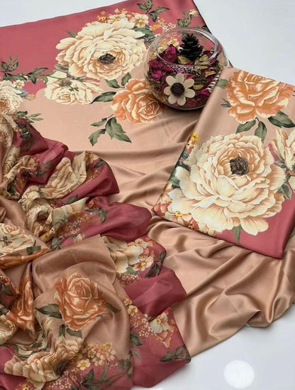 Ladies  shamooz silk beautiful festival dress