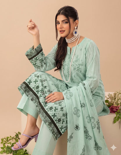 MARIA.B digital printed and Front head embroidered Lawn, new arrival