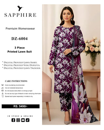 Sapphire 3 piece Printed*Summer 2k26 collection_*
