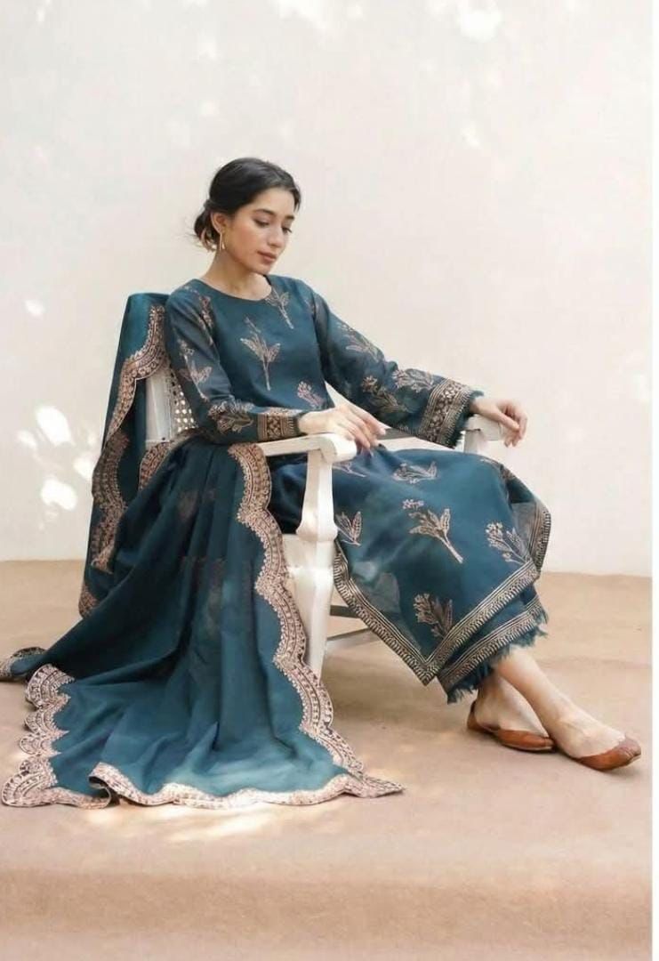 Maharani MOST DEMANDING EDITION*03PCS UNSTITCHED SUIT*FABRIC Lawn 90’88*
