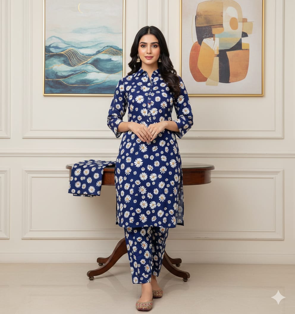 Floral Prints New Arrival,Summer Collection 2026, 2pc,Front Full Digital Printed Shirt*