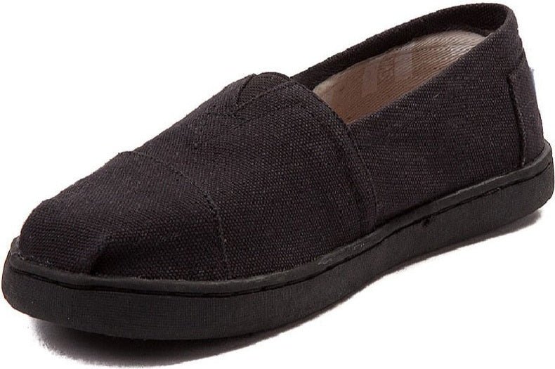 Toms Black canvas shoes