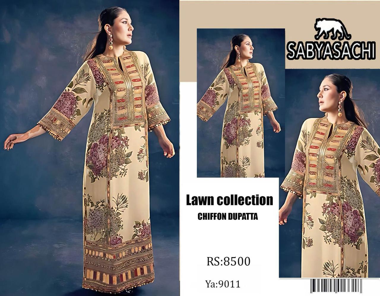 Maria B, Elam, Sabyasachi, wn 3pc 90/70*