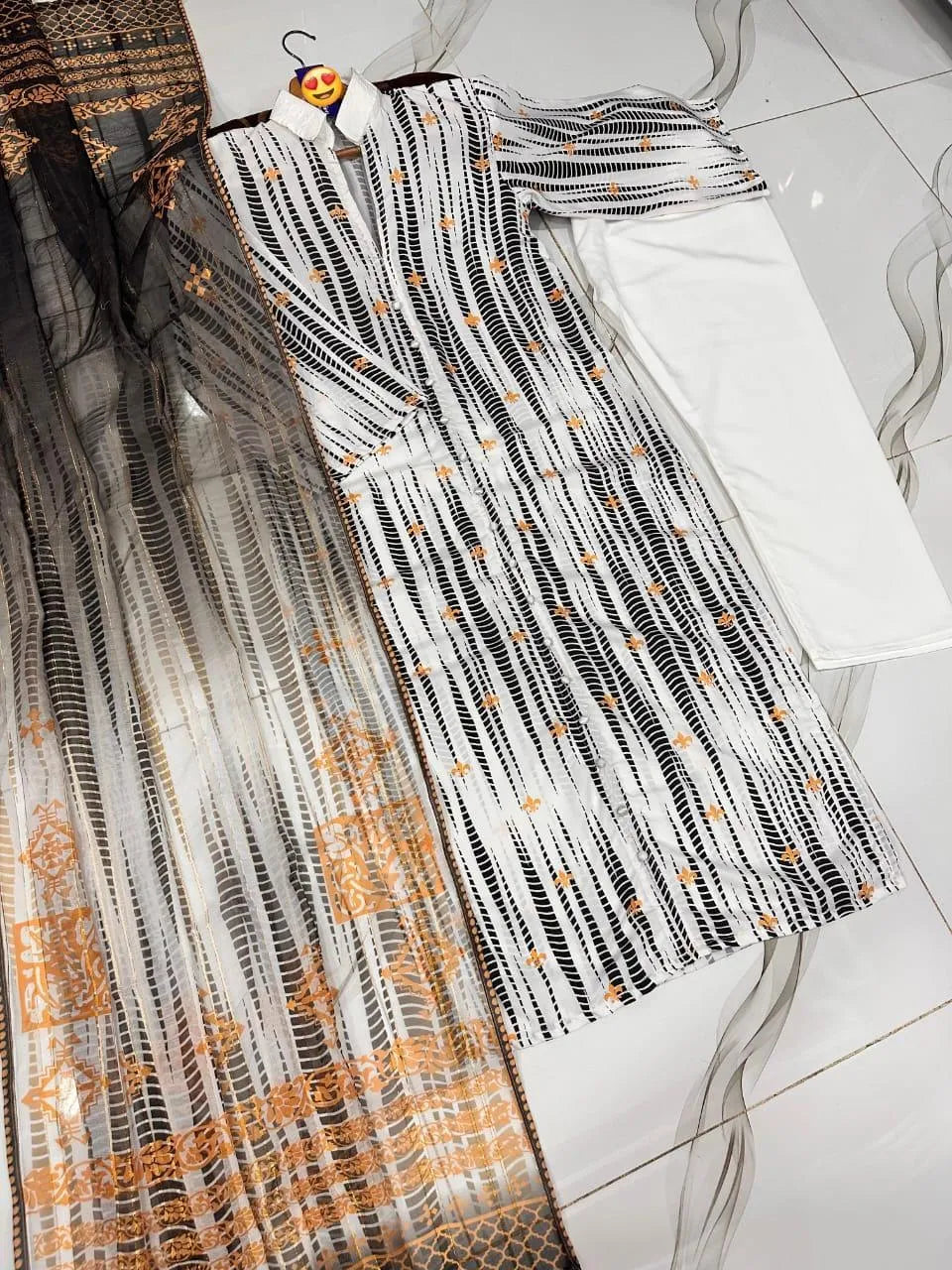 Ladies stitched lawn fine quality 3PCS