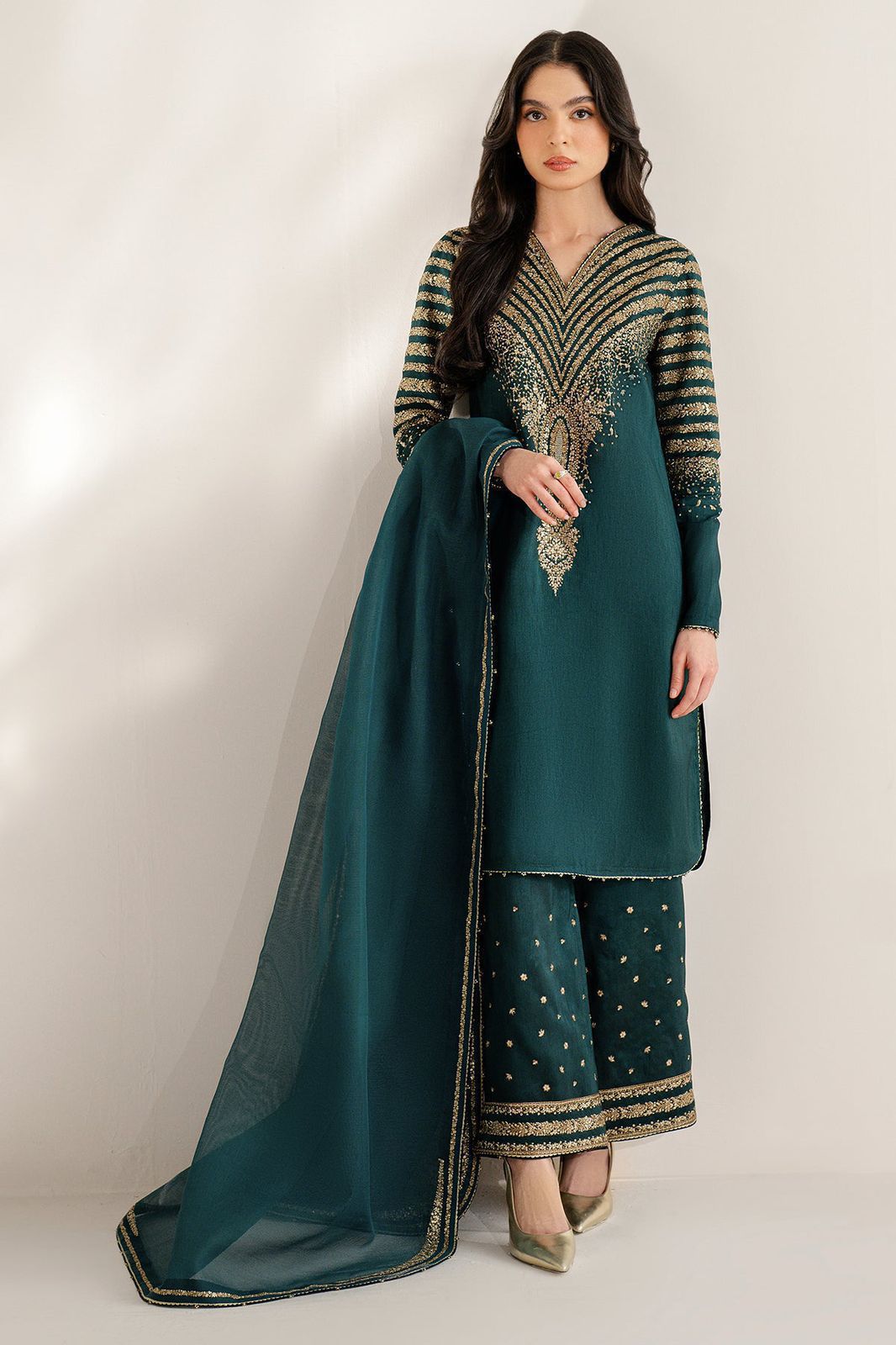 Jazmin, Premium lawn shirt Bamber Chiffon, Dupatta & Lawn trouser
