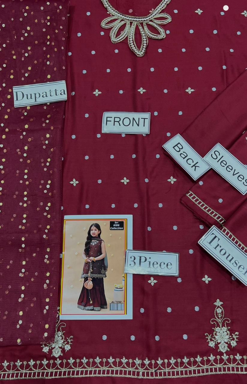 Lawn Eid collection 3pc Kids