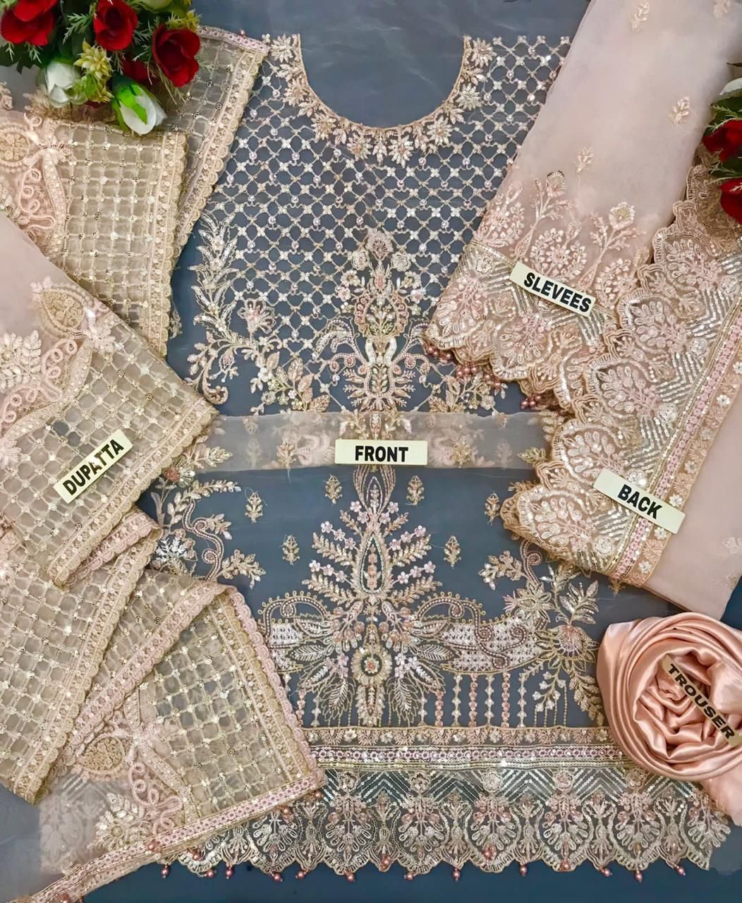 Ladies winter collection embroidered