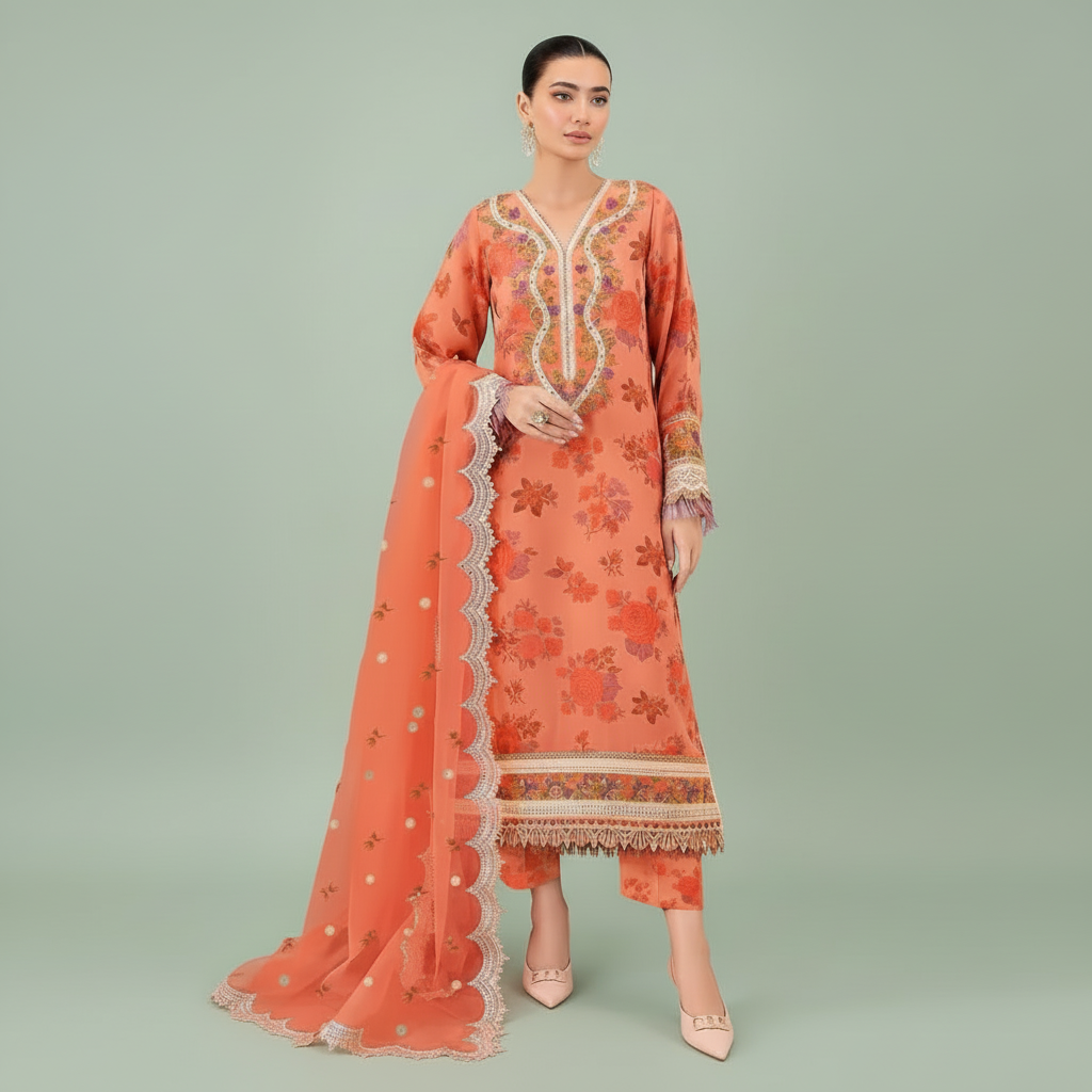 Fabric Lawn Banadora, Printed Lawn BanadoraShirt