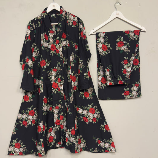 Women's Long Shirt 2pc Suit