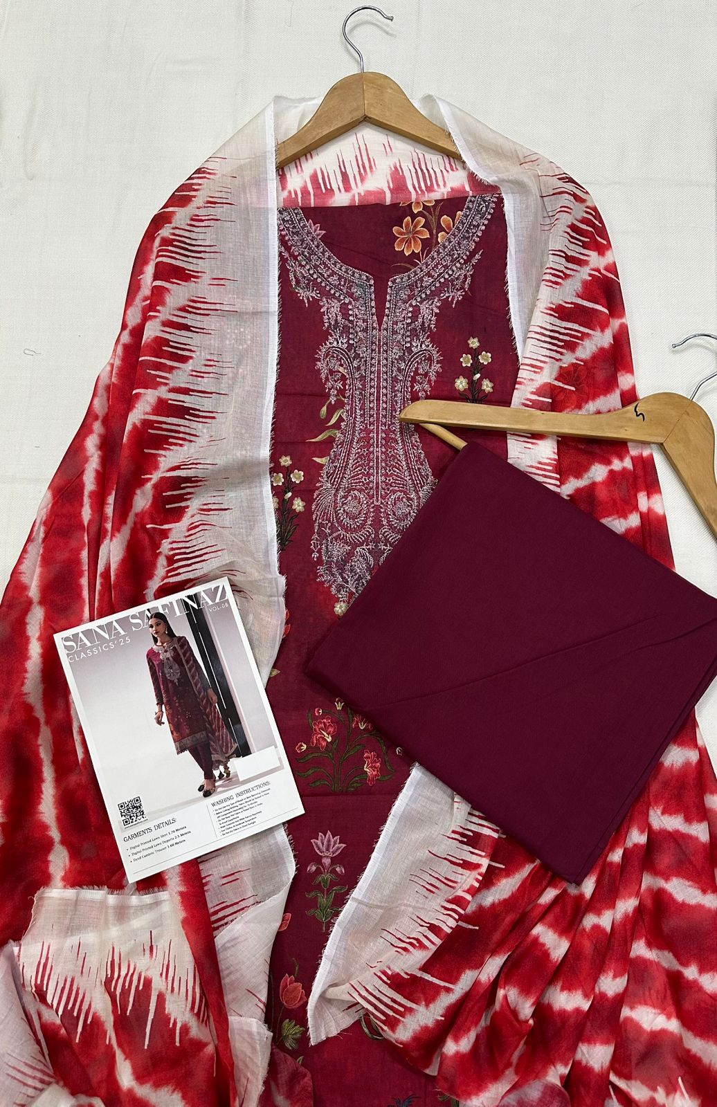 Sana Safinaz, Digital Printed Lawn Shirt 8 colours