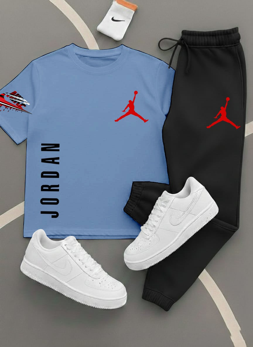 Jordan,Printed Track Suits for Men & Boys, T-Shirts + Trousers (Set) 11 colors