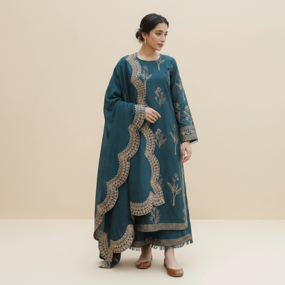 Maharani MOST DEMANDING EDITION*03PCS UNSTITCHED SUIT*FABRIC Lawn 90’88*