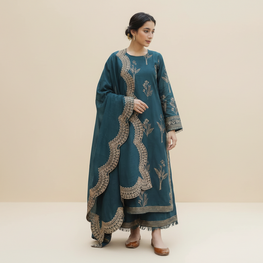 Maharani MOST DEMANDING EDITION*03PCS UNSTITCHED SUIT*FABRIC Lawn 90’88*