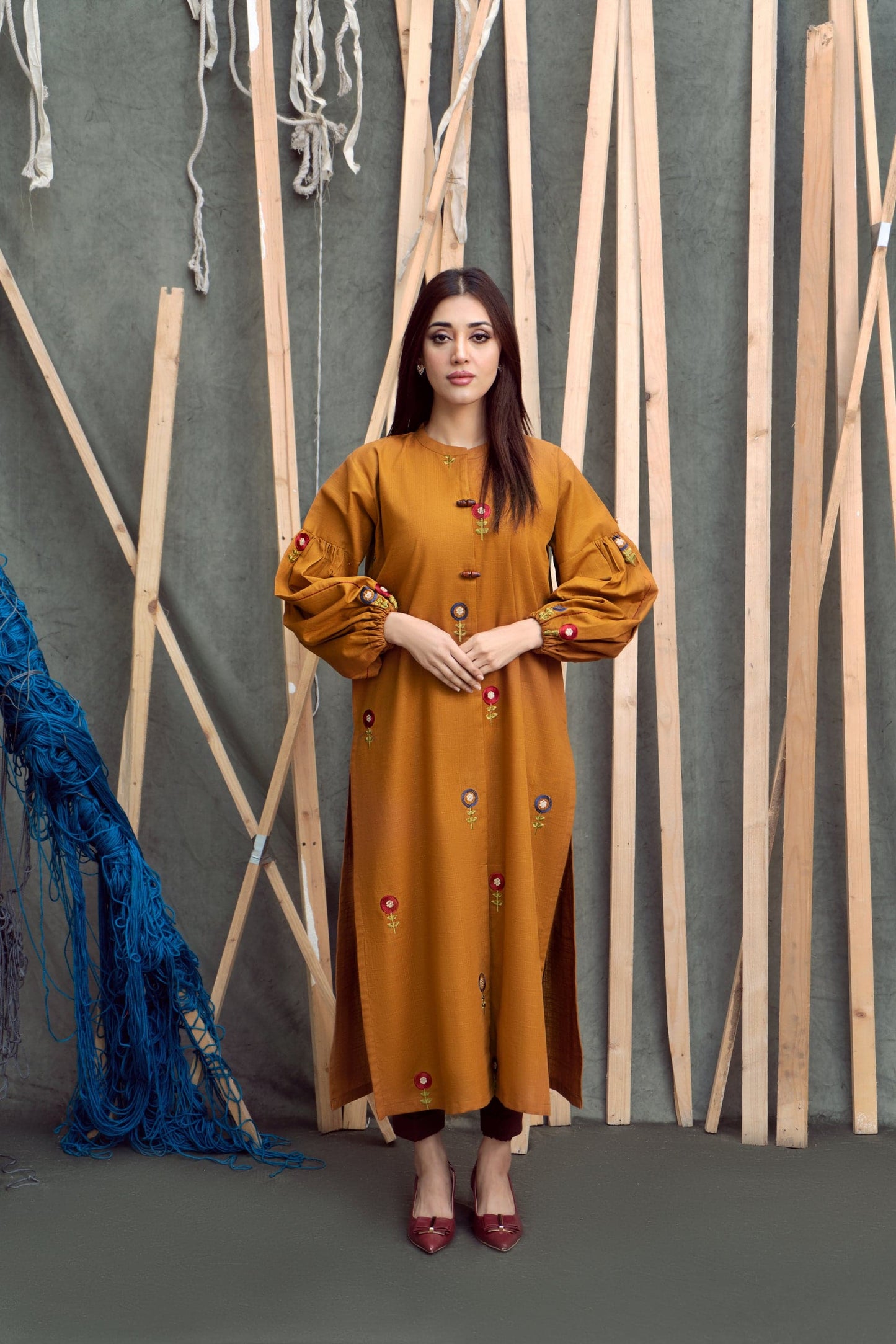 Lawn 2 PC*Embroidered shirt and Sleeves*