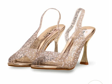 Golden fancy women's Bridal sandal