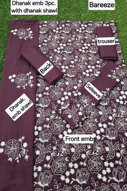 Breezè, Ladies winter collection Embroidered 9 colors