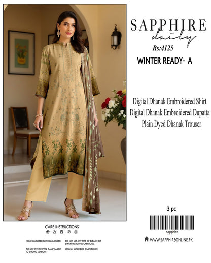 Sapphire dhanak for winter 9 colors