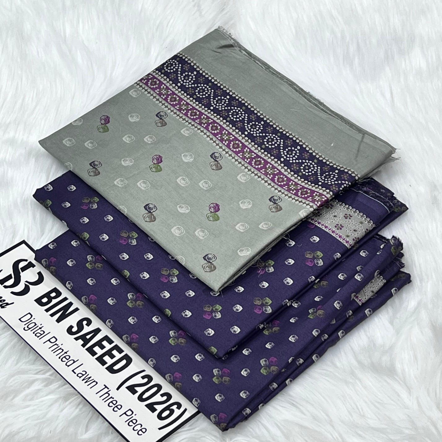 Bin Saeed Lawn 12 colors