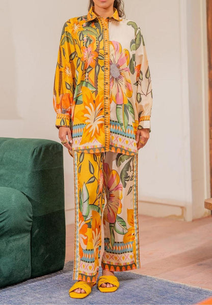 New arrival stitched 2 piece printed shirt and  trouser