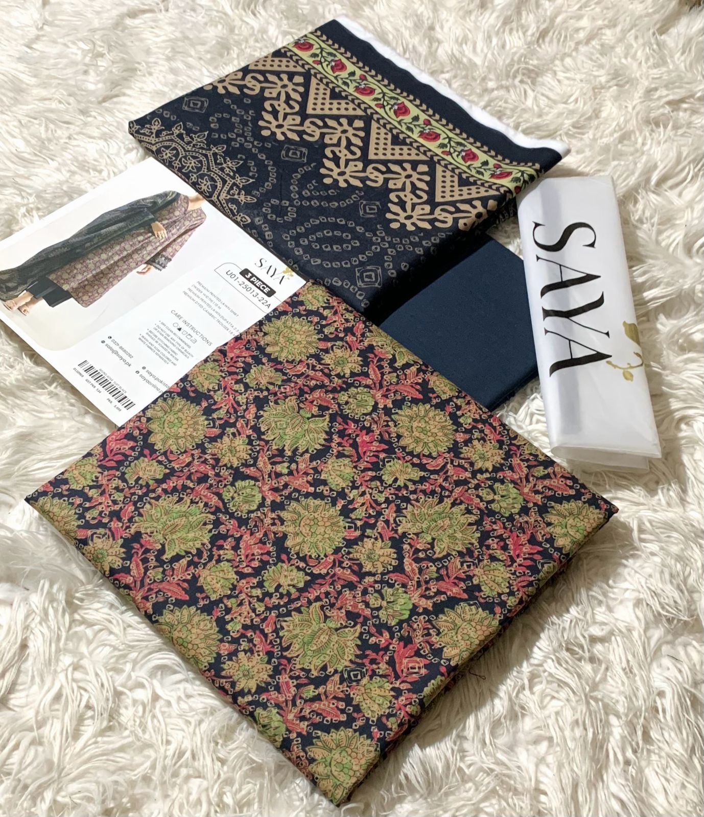 SAYA,LAWN 3PC COLLECTION, 2026
