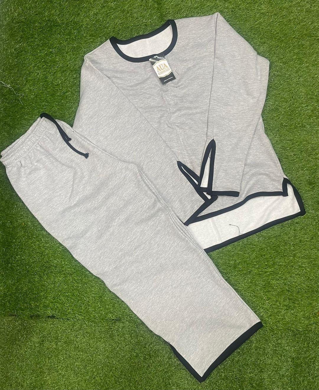 Grey stitched, comfortable night suit medium and large