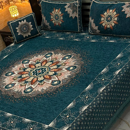 Velvet 4Pcs Jaquard Bedsheet*

King Size