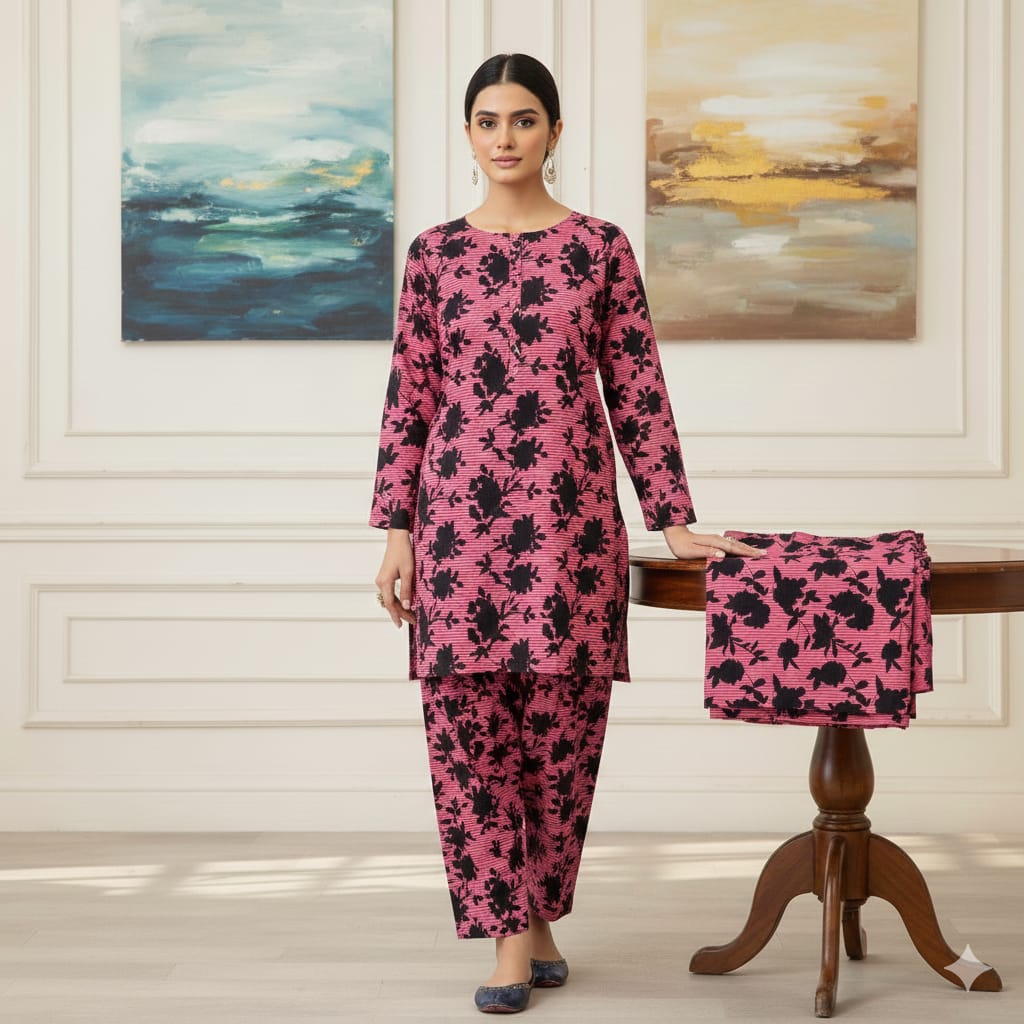 Floral Prints New Arrival,Summer Collection 2026, 2pc,Front Full Digital Printed Shirt*