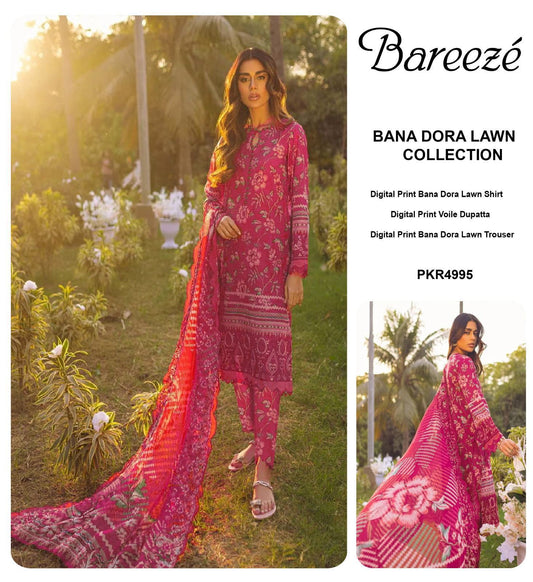 BAREEZE 💯💯**Summer Collection 2026* LAWN 90/70*
AIR JET BANA DORA*