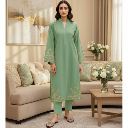 SAPPHIRE, PURE LAWN 2PC EMBROIDERED