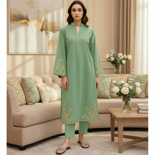 SAPPHIRE, PURE LAWN 2PC EMBROIDERED