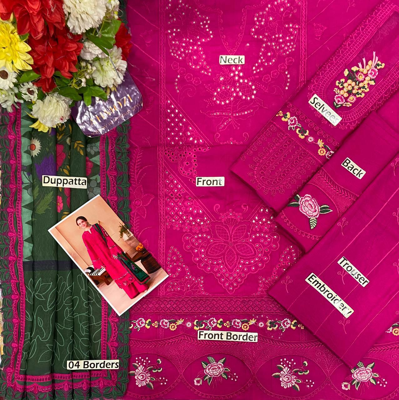 Saira lawn heavy  embroidered