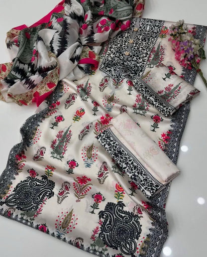 Ladies  shamooz silk beautiful festival dress