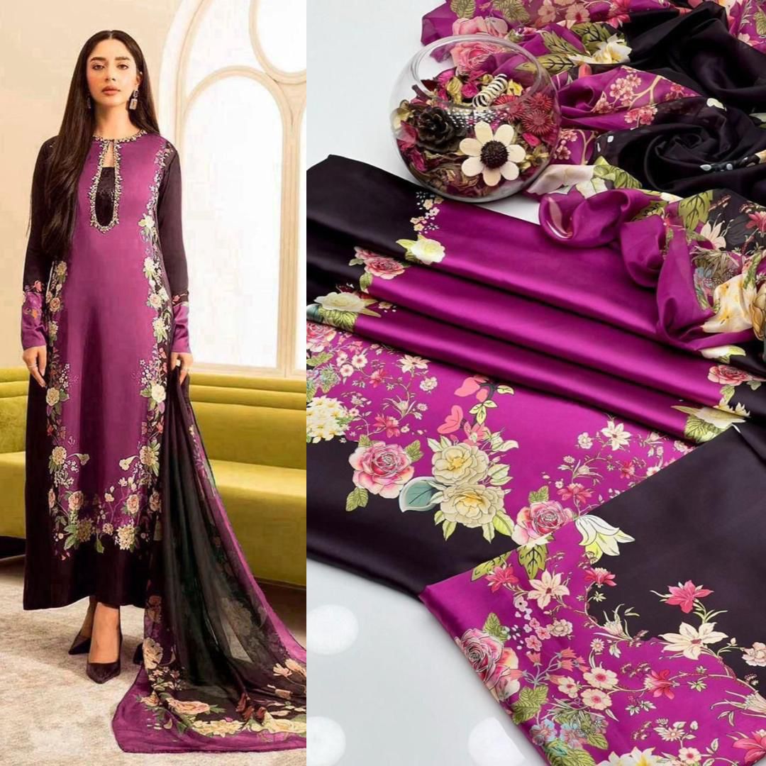 Lulusar, Tie & die digital printed 16 colour and design