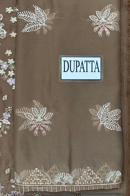 Chiffon embroidered