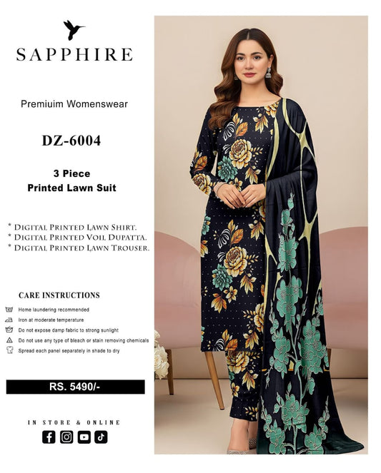 Sapphire 3 piece Printed*Summer 2k26 collection_*