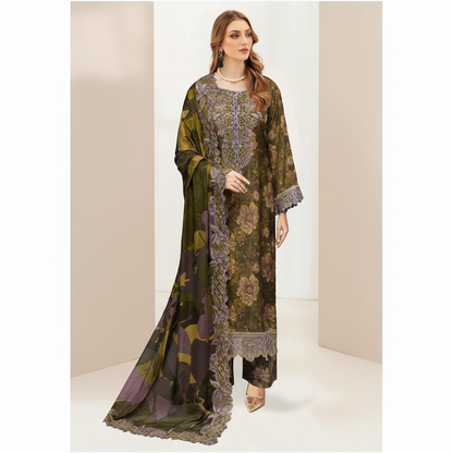Tawakal printed lawn 90/70*
*03PCS unstitched dress*