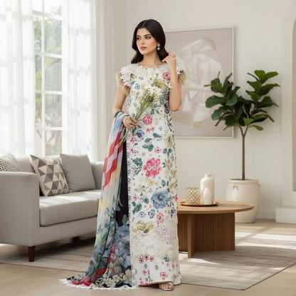 ”SUMMER LAWN EDITION 2026”BAROQUE, Lawn 3pc