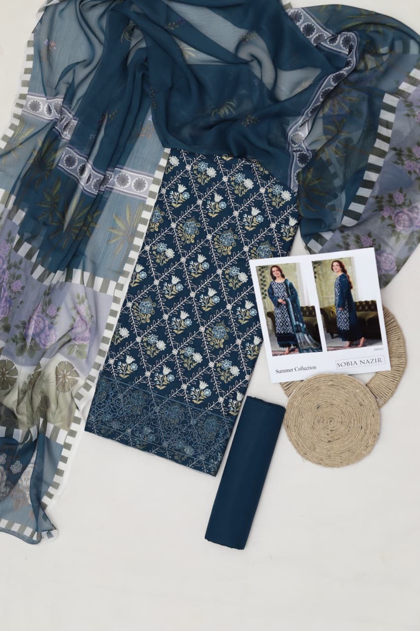 Summer Fabric: High-quality lawn cotton.