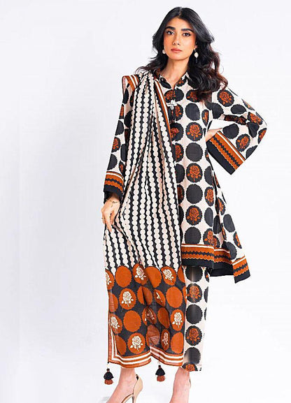 Ladies elegant printed Khaddar 3PCs