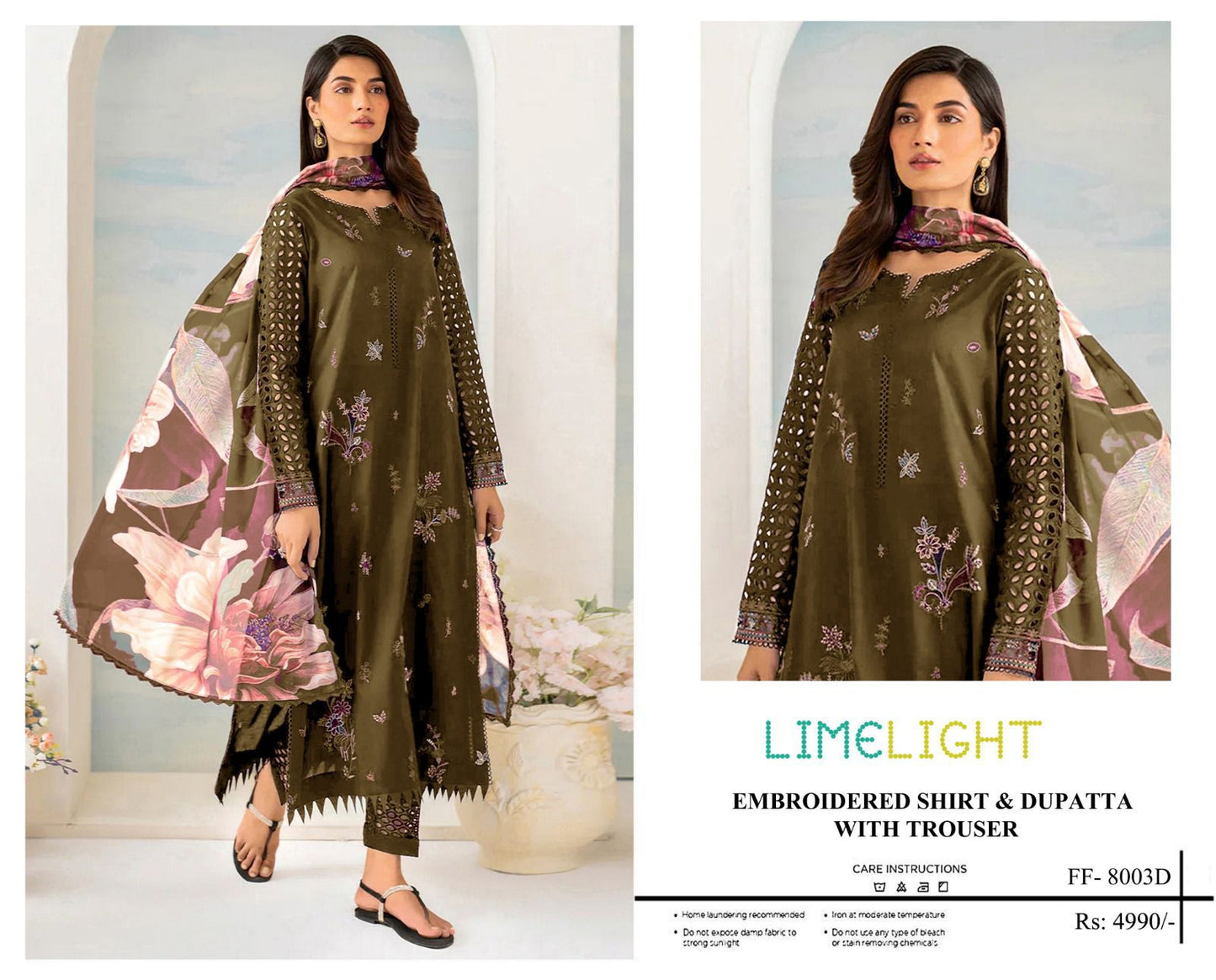 Limelight embroidered lawn