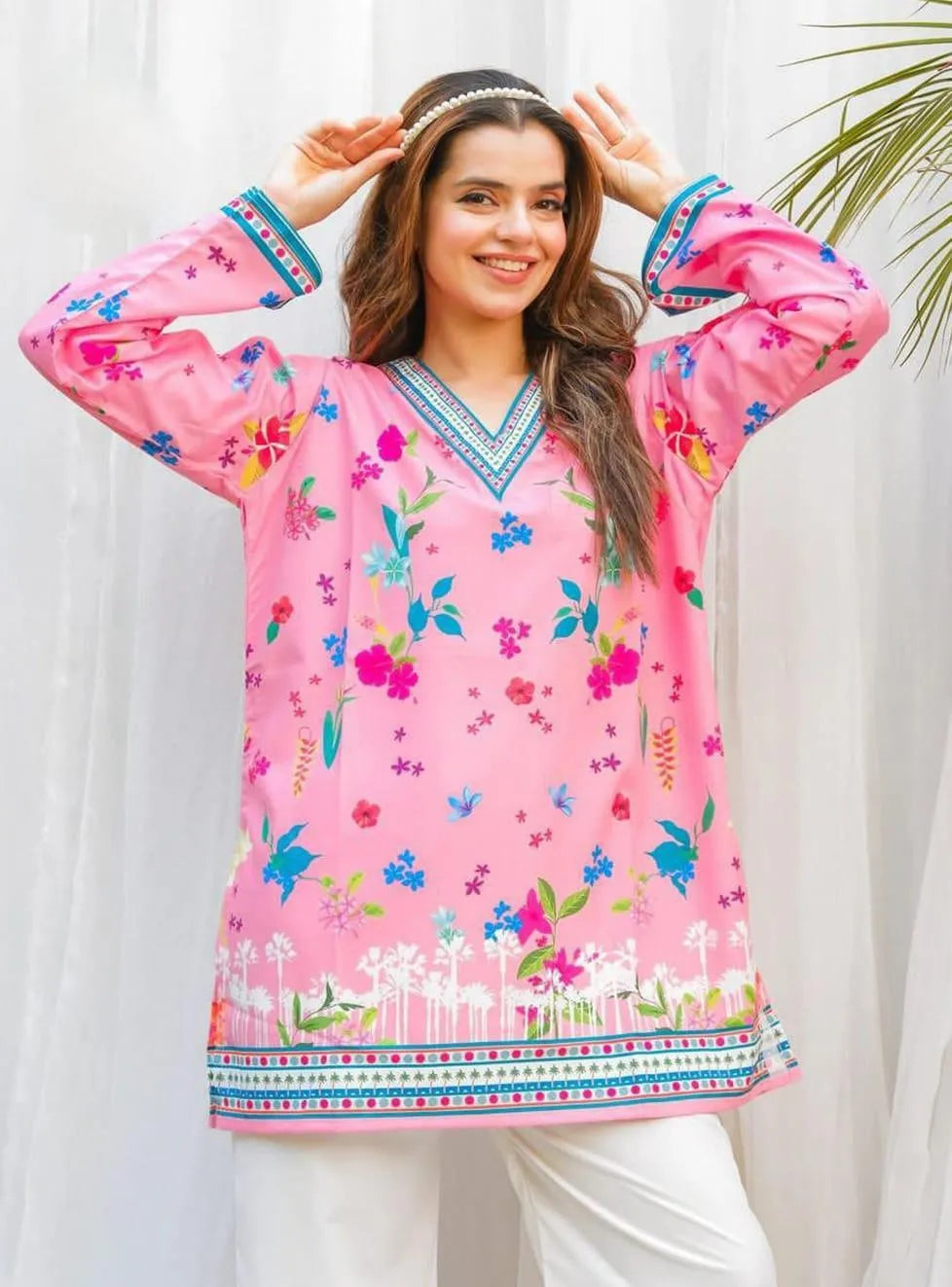 Swiss lawn digital print ready to wear