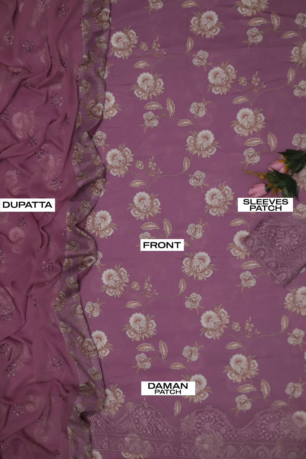 Premium quality Lawn Fabric,3Pc