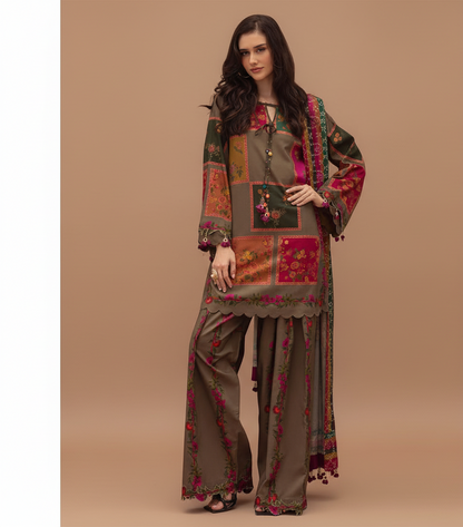 Charizma, Chiffon Duppata 3pc Lawn Collection