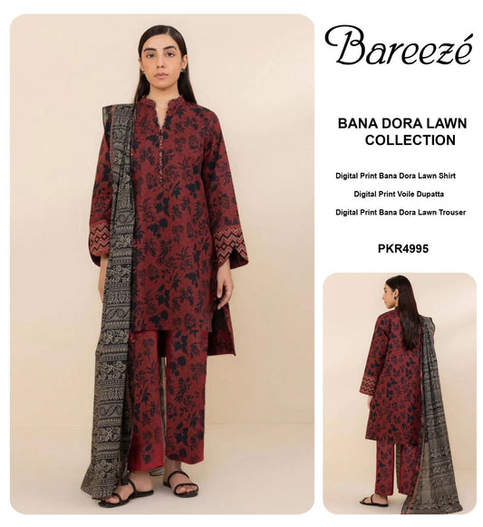 BAREEZE 💯💯**Summer Collection 2026* LAWN 90/70*
AIR JET BANA DORA*
