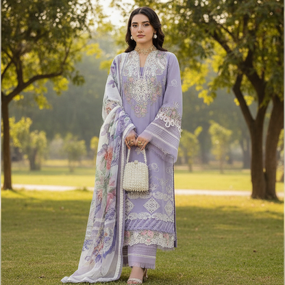Elaf,  a luxury lawn 3pcs