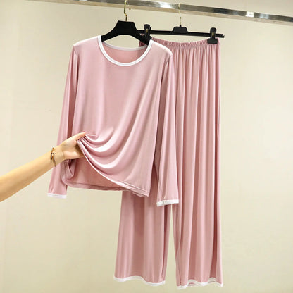 Women's & girls  pajama set long sleeve loose