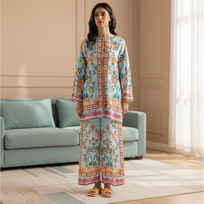 Everyday wear floral shirt and trouser