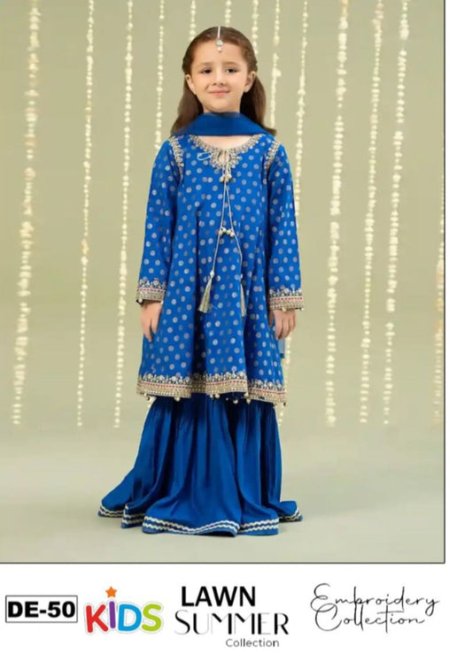 Lawn Eid collection 3pc Kids